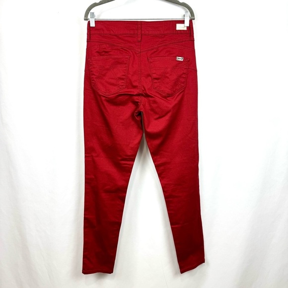 SEVEN 7 WOMENS SZ 4 RED HIGH RISE SKINNY JEANS STRETCH CONTOURING BOOTY SHAPING - Picture 4 of 12